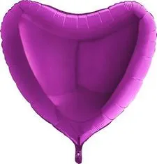 Grabo Nafukovací balónek fialové srdce 91 cm -