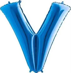 Grabo Nafukovací balónek písmeno V modré 102 cm -