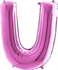 Grabo Nafukovací balónek písmeno U růžové 102 cm -