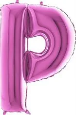 Grabo Nafukovací balónek písmeno P růžové 102 cm -