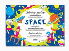 Coloreo Space - Plakát omalovánka