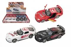 Kinsmart Auto Dodge Viper GTS-R 1:36 12,5cm kov/plast 4 barvy na zpětné natažení