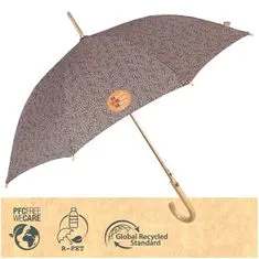 Perletti GREEN Dámský automatický deštník/hnědá, 19124