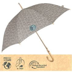 Perletti GREEN Dámský automatický deštník / tmavě béžová, 19124