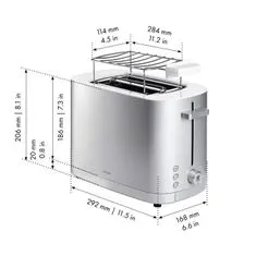 Zwilling Toustovač ENFINIGY na 2 toasty 1000W Nerez, ZWILLING