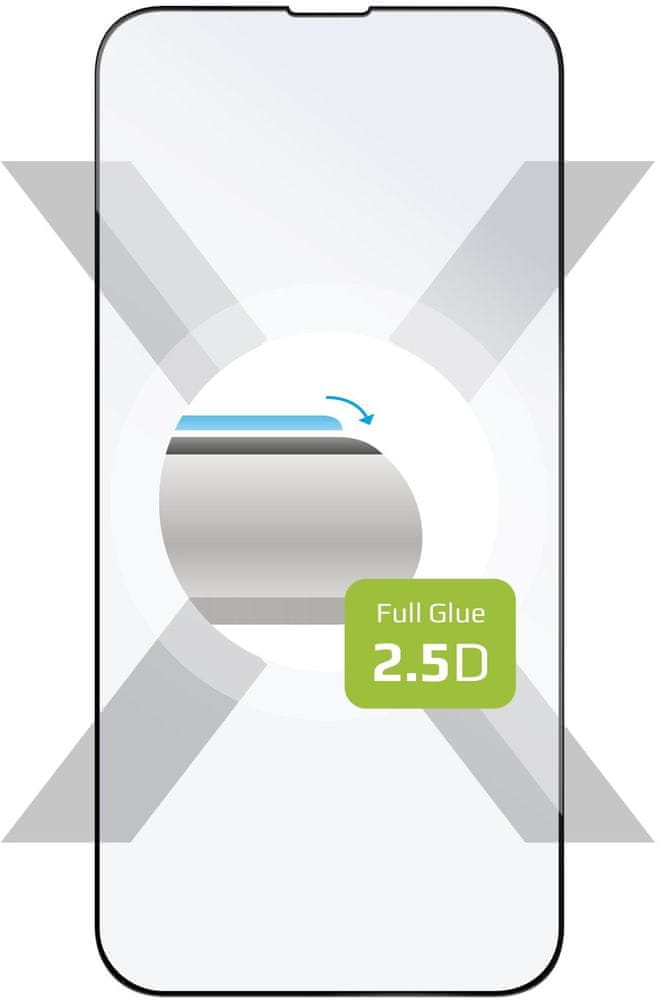 FIXED Ochranné tvrzené sklo Full-Cover pro Apple iPhone 14 Plus, lepení přes celý displej, FIXGFA-929-BK, černé