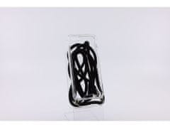 Bomba Zadní transparentní obal s černou šňůrkou Neck Strap pro iPhone Model: iPhone 14