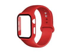 Bomba 3v1 Ochranné pouzdro + Silikonový řemínek pro Apple Watch Barva: Červená, Velikost Apple Watch jednotlivě: 40MM