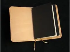 TLW Luxusní kožený zápisník ve stylu Midori koňakový velikost Moleskine S