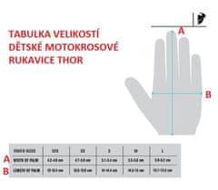 THOR Dětské motokrosové rukavice Sector black vel. L