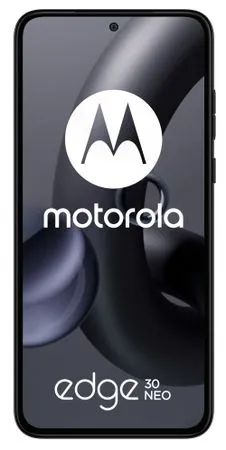 Motorola Edge 30 NEO, velký displej, Full HD+, HDR, pOLED displej 120Hz obnovovací frekvence 68W rychlonabíjení NFC stereoreproduktory Dolby Atmos  ultraširokoúhlý fotoaparát, makro, mobilní síť 5G, dlouhá výdrž baterie výkonná baterie OLED displej lehké provedení Bluetooth NFC Android 12 Qualcomm Snapdragon 695+ výkonný procesor výkonný telefon