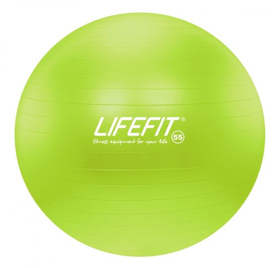 LIFEFIT Gymnastický míč LIFEFIT ANTI-BURST 55 cm, zelený