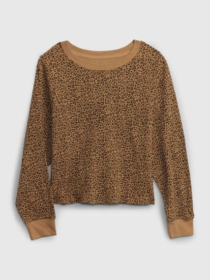 Gap Dětské tričko se vzorem leopard