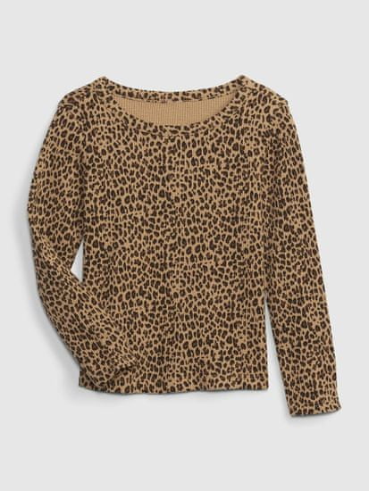 Gap Dětské tričko vzor leopard