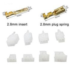 HADEX Sada konektorů faston 2,8mm 2-3-4-6 pinů - 480ks