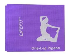 LIFEFIT Podložka LIFEFIT YOGA MAT FOLD, 173x61x0,4cm, skládací, fialová