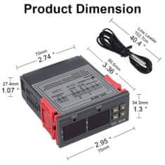 HADEX Digitální termostat STC-3018 rozsah -55°C~120°C, 230V AC