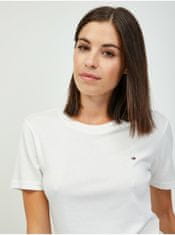Tommy Hilfiger Krémové dámské basic tričko Tommy Hilfiger XS