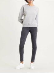 Levis Tmavě šedé dámské skinny fit džíny Levi's 721 27/32