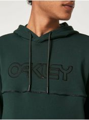 Oakley Tmavě zelená pánská mikina s kapucí Oakley S