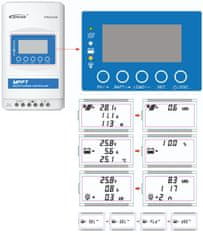 HADEX Solární regulátor MPPT EPSolar XTRA2210N 12-24V/20A, displej XDS2