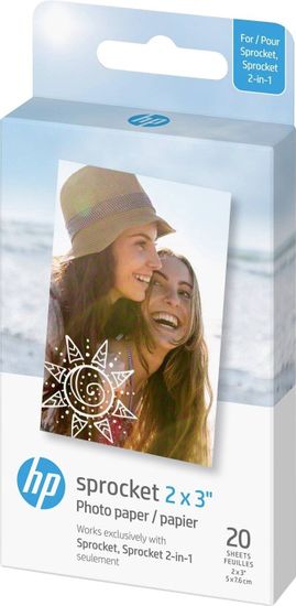 HP Zink Paper Sprocket Luna, 2x3", 20 listů (HPIZ2X320)