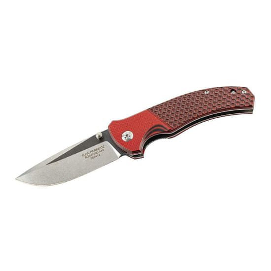 Herbertz 589412 jednoruční kapesní nůž 9cm, G10, červeno-černá