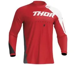 THOR Dětský motokrosový dres Youth Sector Edge red/white vel. S