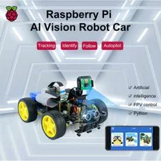 Yahboom Raspbot programovatelné robotické auto AI vision