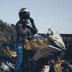 W-TEC Dámská kožená moto bunda Hagora Barva matně černá, Velikost XL