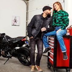 W-TEC Pánské moto jeansy Kancelor Barva šedá, Velikost L