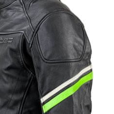 W-TEC Kožená moto bunda Montegi Barva matně černá, Velikost 4XL