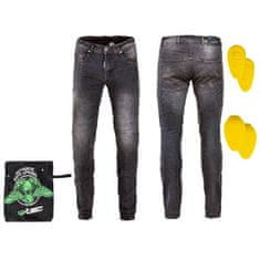 W-TEC Pánské moto jeansy Kancelor Barva šedá, Velikost L
