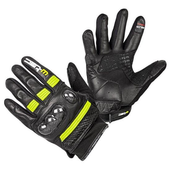 W-TEC Moto rukavice Rushin Barva Black-Fluo Yellow, Velikost XXL