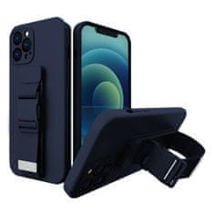 OEM Silikonové pouzdro Sporty s popruhem na Samsung Galaxy A21s blue