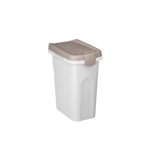 Stefanplast Pet food Container 33x22x41cm 15l bílý/šedý barel na 6kg granulí