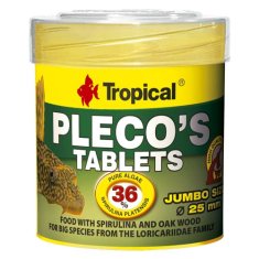 TROPICAL Pleco's Tablets 50ml/30g 11 ks tabletové krmivo pro řasožravé ryby