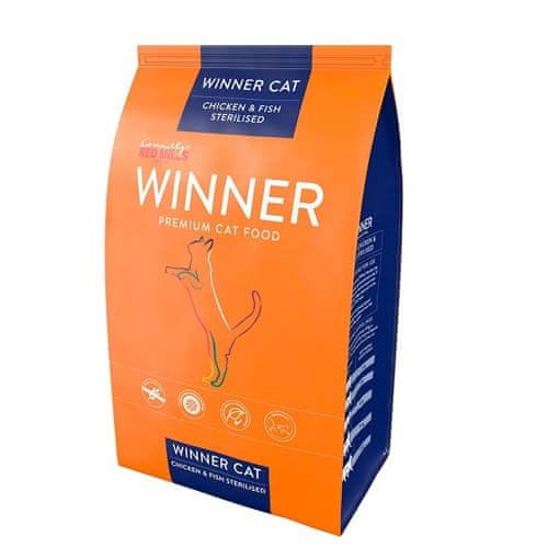 WINNER PREMIUM WINNER Cat Adult STERILISED Chicken & Fish 2kg prémiové krmivo pro kočky - kuře a ryba