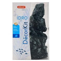 Zolux Dekorace do akvárií IDRO KIT BLACK STONE M 15x12x20cm