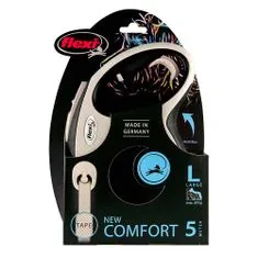 Flexi New Comfort L popruh 5m černá do 60kg