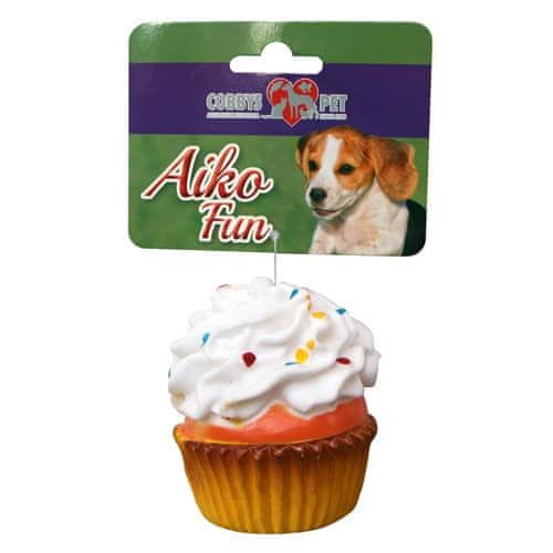 COBBYS PET AIKO FUN Muffin 7,5cm gumová hračka pro psy