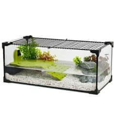 Zolux Aquaterrarium 50x25x20 cm pro vodní želvy