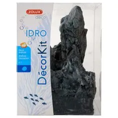 Zolux Dekorace do akvárií IDRO KIT BLACK STONE L 17,5 x15x27cm