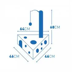 Duvo+ Škrábací strom Felix 46x46x68cm
