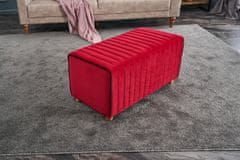 Atelier Del Sofa Taburet Mabel Puf - Red, Červená