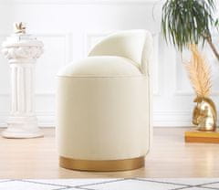 Atelier Del Sofa Taburet Dover - Cream, Krémová