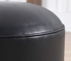 Atelier Del Sofa Taburet Milotte - Anthracite, Antracitová