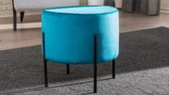 Atelier Del Sofa Taburet Flow - Blue, Modrá, Černá