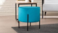 Atelier Del Sofa Taburet Flow - Blue, Modrá, Černá