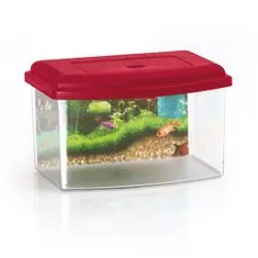 COBBYS PET Akvárium plastové 1, s krytem a pozadím 22x16x14cm 3l